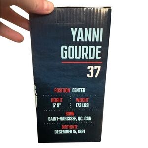 NEW! YANNI GOURDE Bobblehead NHL Seattle Kraken #37 11/23/2022 NWT